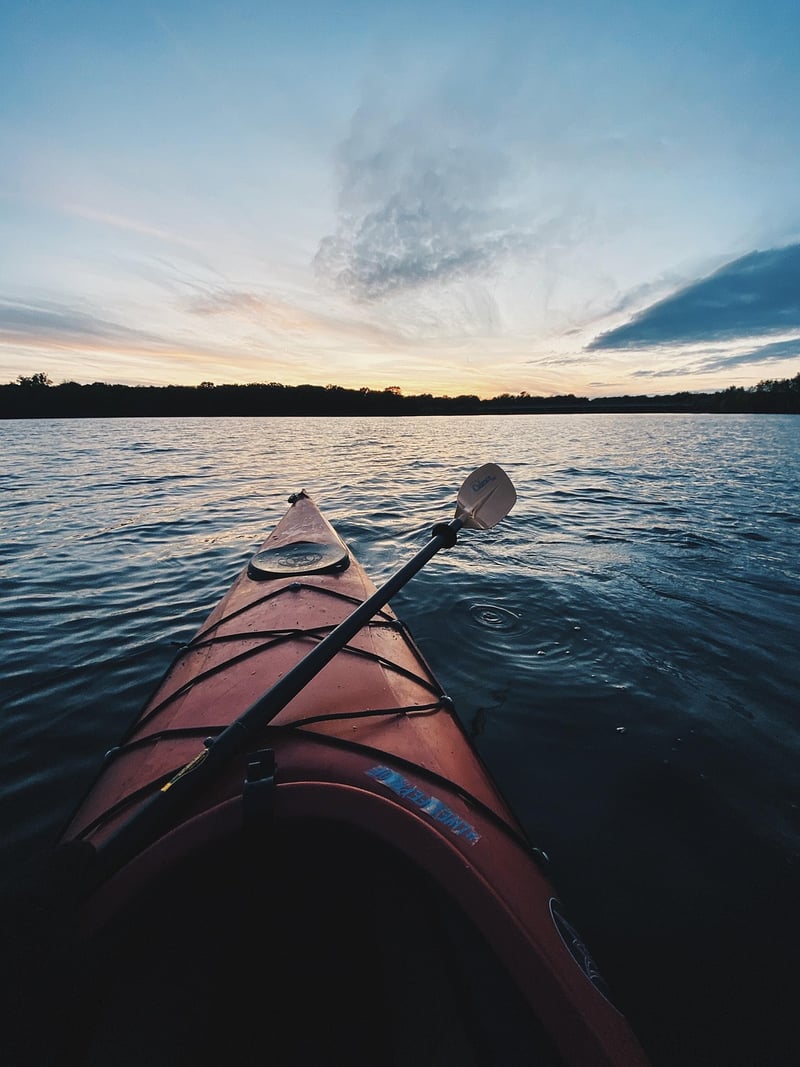 Kayaking in nature